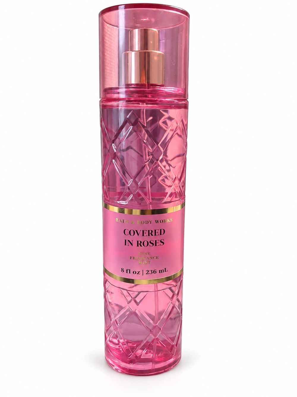 Bath & Body Works Covered in Roses Fragrance Mist - Pink with Gold Accents